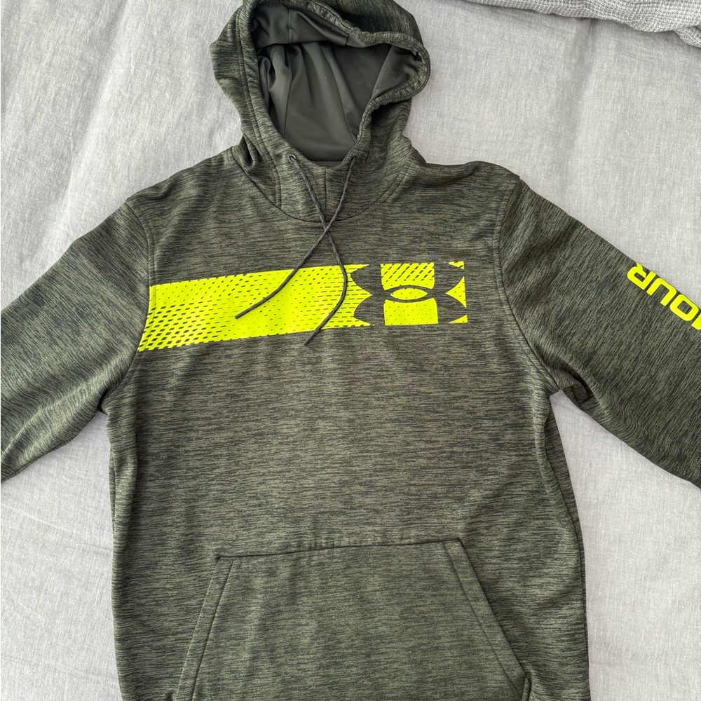 Under Armour Green and Yellow Hoodie